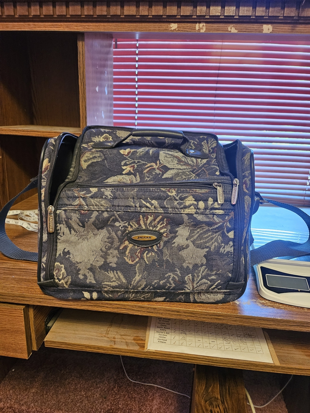 Jaguar Navy Floral Toiletry Travel Kit